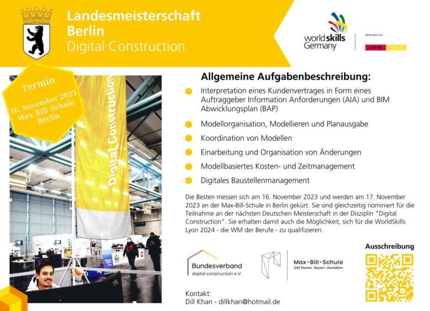 Landesmeisterschaft Berlin digital construction 2023