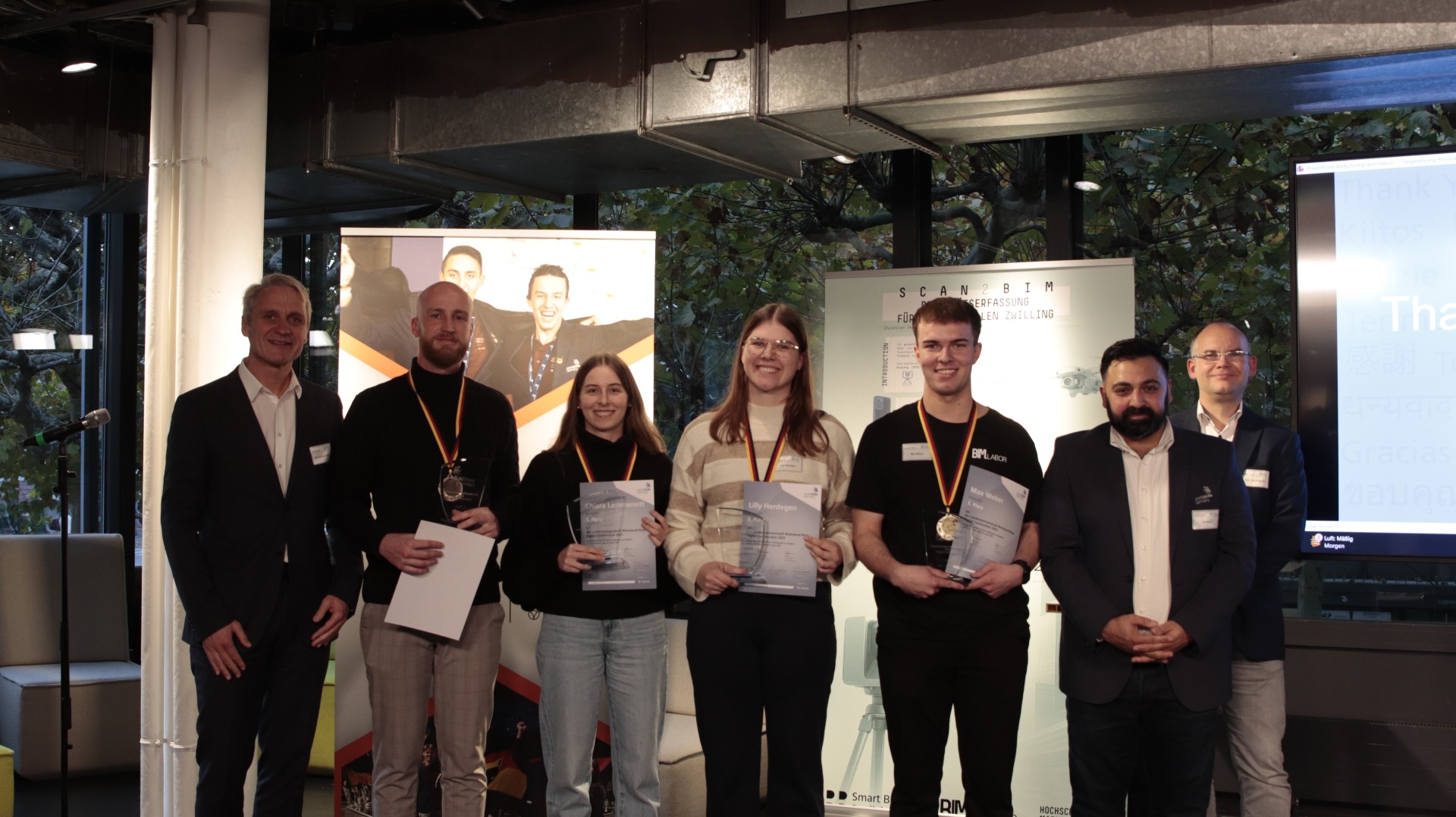 Siegerehrung der Rheinland-Pfalz-Meisterschaft „Digital Construction“ 2025